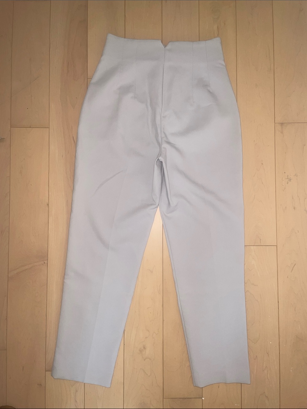 ZARA Pants Light Gray Blue Tailored Women's Trousers - Picture 3 of 9